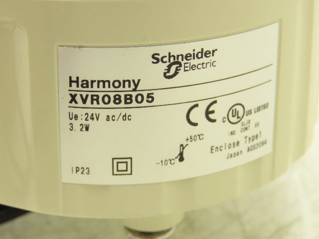 Schneider Electric XVR08B05 Harmony Rotating Beacon Light Orange 24V AC/DC