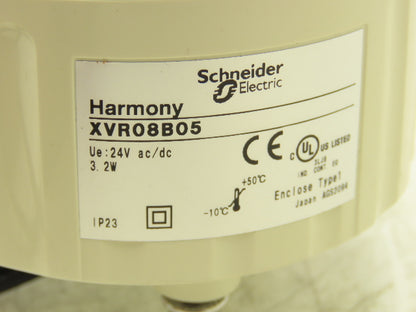 Schneider Electric XVR08B05 Harmony Rotating Beacon Light Orange 24V AC/DC