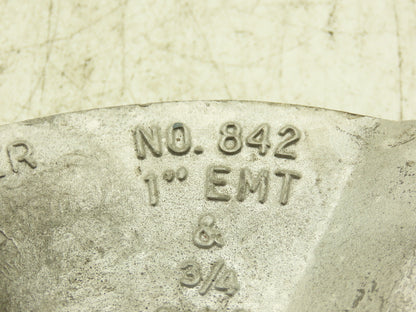 Site-Rite NO. 842 Conduit Pipe Bender 1" EMT 3/4" Rigid