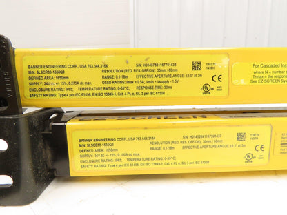 Banner Light Curtain Receiver/Transmitter Set 1650mm Protection Height
