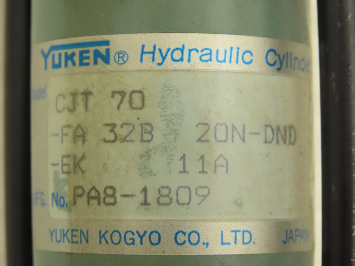 Yuken CJT-70-FA32B20N-DND-EK Hydraulic Cylinder 32mm Bore 20mm Stroke