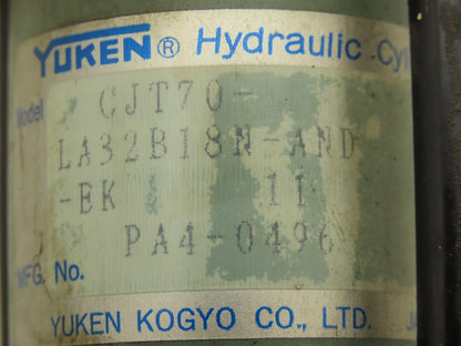 Yuken CJT-70-LA32B18N-AND-BK11 Hydraulic Cylinder 32mm Bore 20mm Stroke