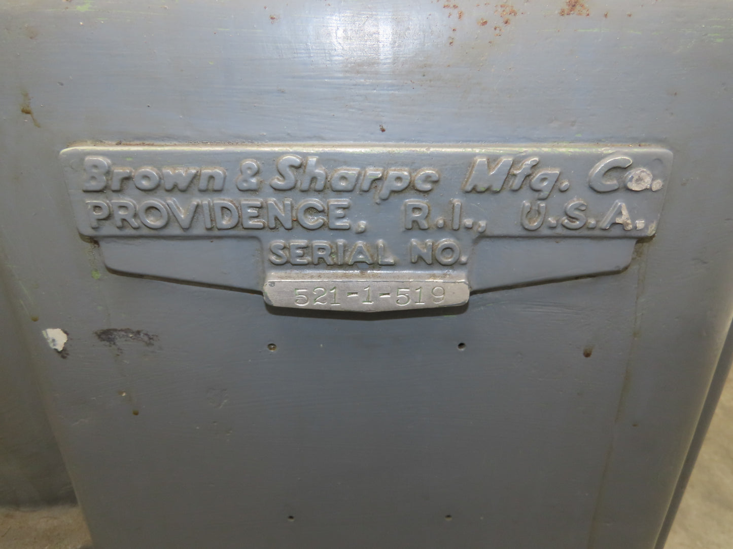 Brown Sharpe No 1 10" x 20" Cylindrical Grinder 230V 3Ph Horizontal Surface