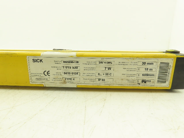 Sick MGSE60-12B Safety Light Curtain Receiver 600mm