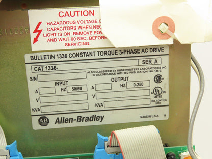 Allen Bradley 1336-B005-EOD Variable Frequency AC Drive 5Hp 460V 3PH VFD