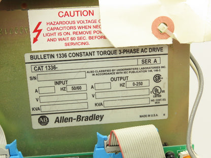 Allen Bradley 1336-B005-EOD Variable Frequency AC Drive 5Hp 460V 3PH VFD