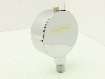 Lenz Analog Dial Gauge 4" 160 psi 11 bar Oil-Filled 1/2" NPT West Germany