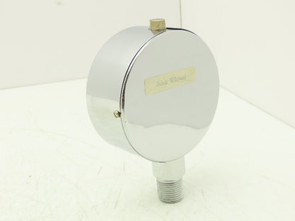Lenz Analog Dial Gauge 4" 160 psi 11 bar Oil-Filled 1/2" NPT West Germany