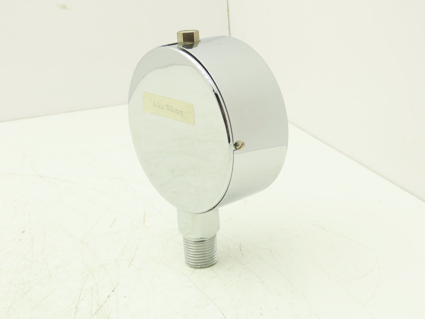 Lenz Analog Dial Gauge 4" 160 psi 11 bar Oil-Filled 1/2" NPT West Germany