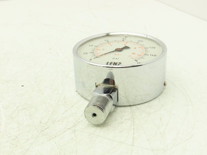 Lenz Analog Dial Gauge 4" 160 psi 11 bar Oil-Filled 1/2" NPT West Germany
