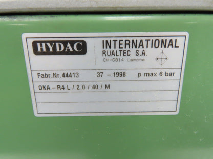 Hydac OKA-R4 L/2.0/40/M Fan Driven Oil Cooler 10.5X13" Radiator 1.5Hp D230/Y460V