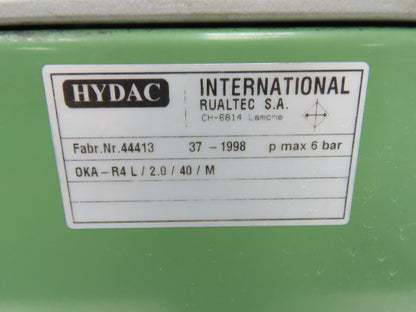 Hydac OKA-R4 L/2.0/40/M Fan Driven Oil Cooler 10.5X13" Radiator 1.5Hp D230/Y460V