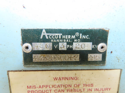 Accutherm 422-30-300-F2 Immersion Heater 20kw 480V 3Ph 23" Elements