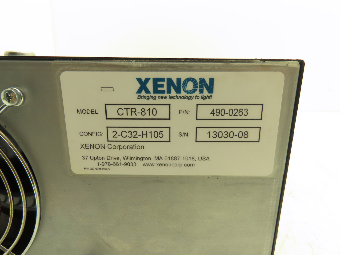 Xenon CTR-810 RC 800 UV Vis Pulsed Lighting System Controller 2-C32-H105 Config