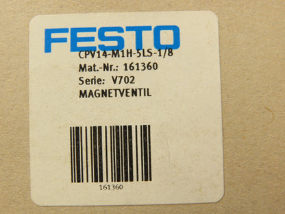 Festo CPV14-M1H-5LS-1/8 Pneumatic Air Solenoid Valve 24VDC Lot of 5