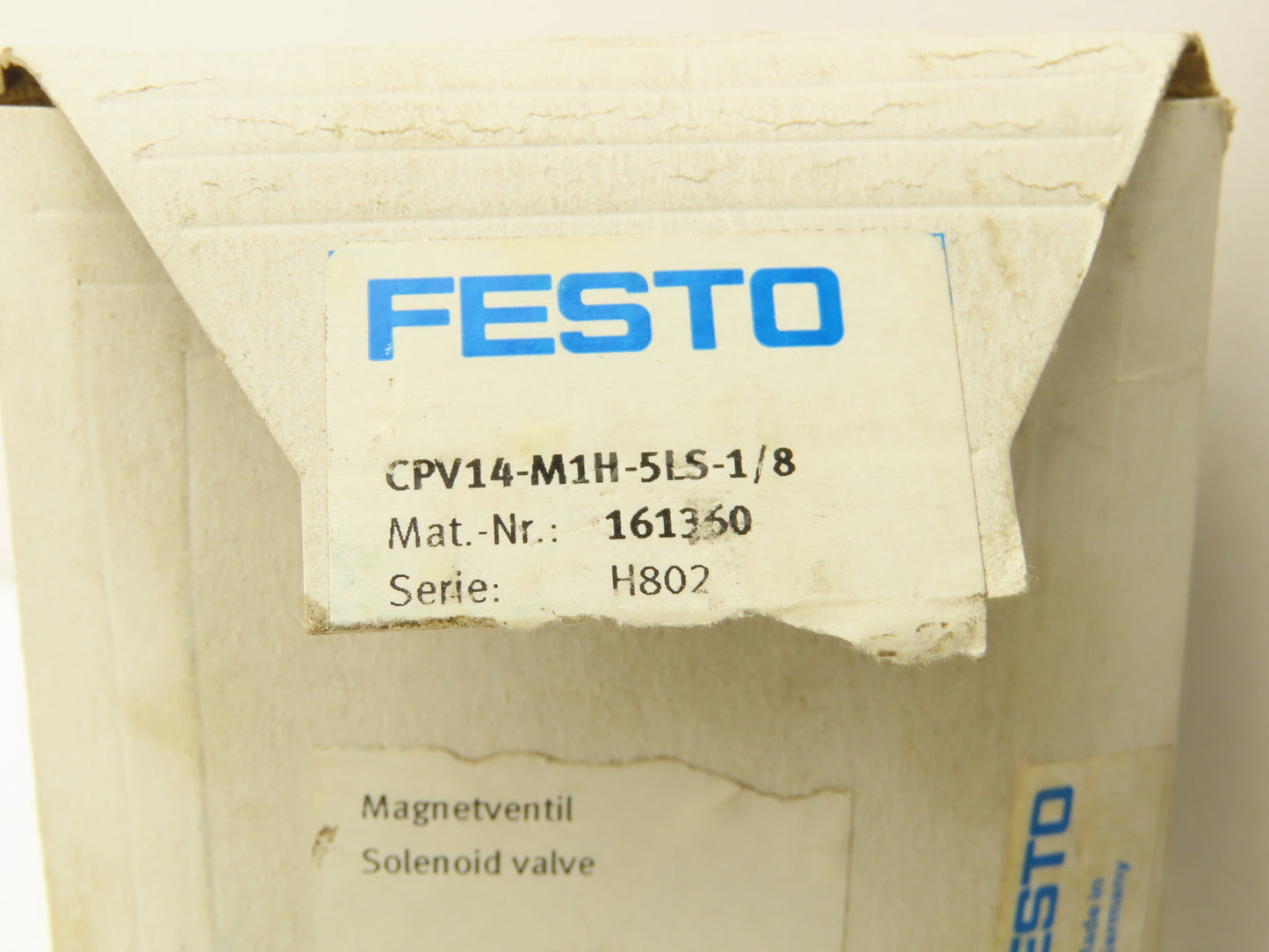 Festo CPV14-M1H-5LS-1/8 Pneumatic Air Solenoid Valve 24VDC Lot of 5