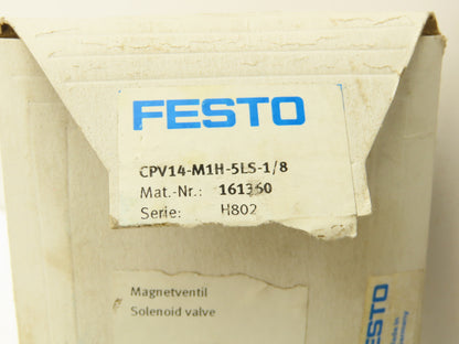 Festo CPV14-M1H-5LS-1/8 Pneumatic Air Solenoid Valve 24VDC Lot of 5