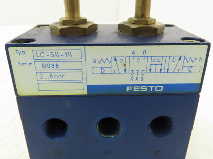 Festo M502 LC-5/4-1/4 Pneumatic Valve Body Block 116psi
