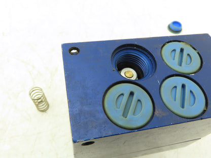 Festo M502 LC-5/4-1/4 Pneumatic Valve Body Block 116psi