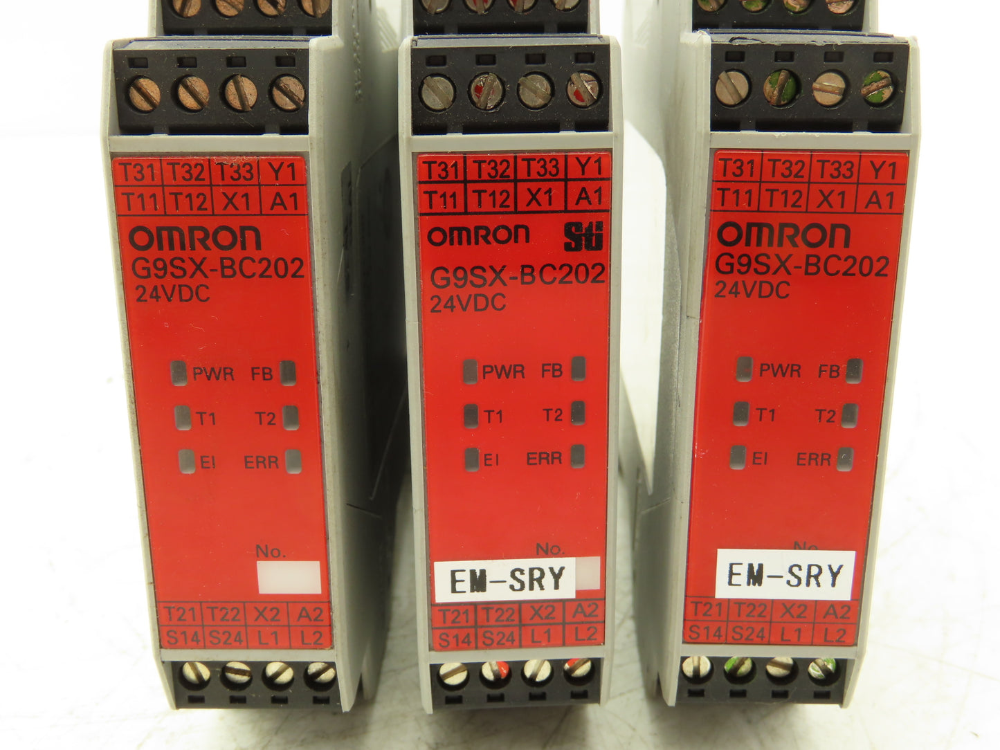 Omron G9SX-BC202-RT Flexible Safety Unit 24VDC 0.8A Lot of 3