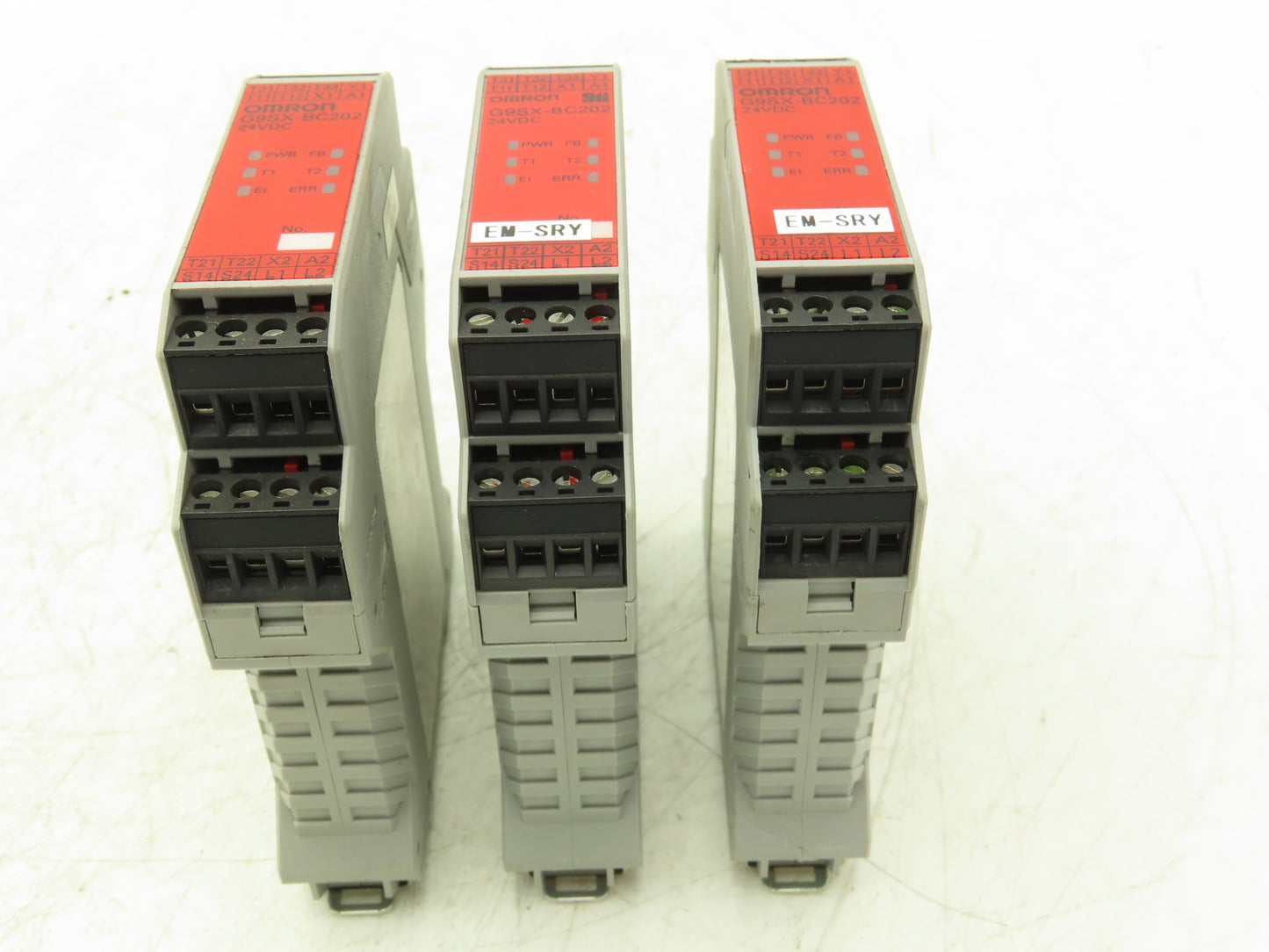 Omron G9SX-BC202-RT Flexible Safety Unit 24VDC 0.8A Lot of 3