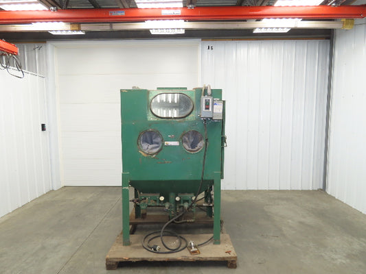 AS Abrasive Sandblaster Cabinet 42x28x36h" Sand Reclaimer Pressure Pot Blaster