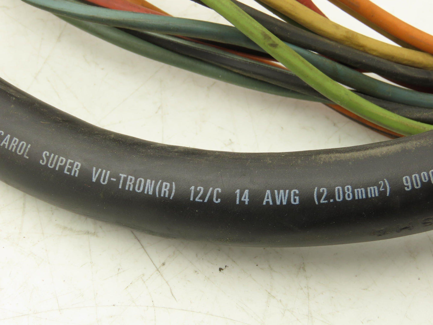 Carol Royal Power Cable 5-10' 14AWG 12-Conductor SOW 600V Lot of 6