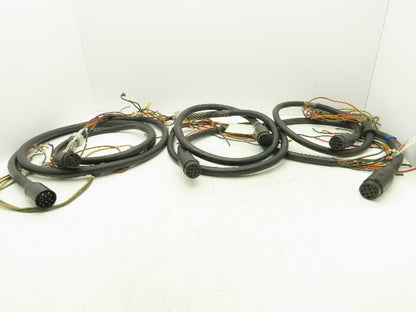 Carol Royal Power Cable 5-10' 14AWG 12-Conductor SOW 600V Lot of 6