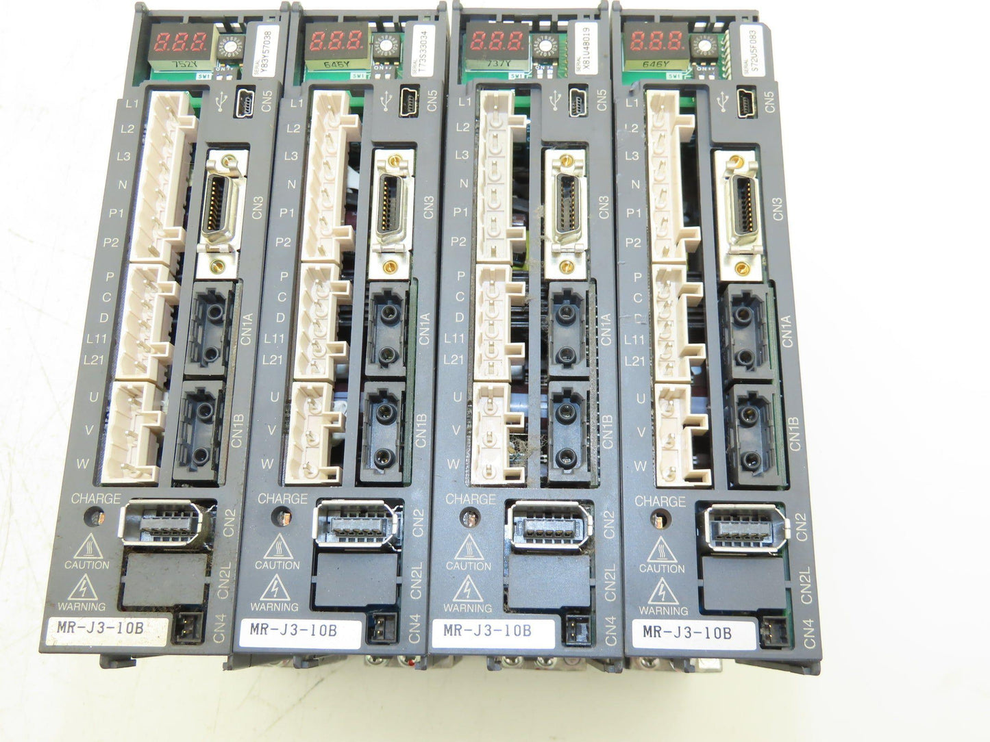 Mitsubishi MR-J3-10B Melservo AC Servo Drive 100W 170V 1.1A Output Lot of 4