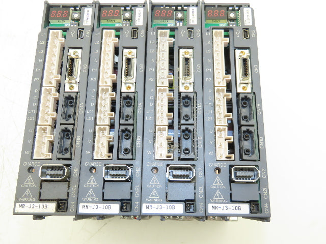 Mitsubishi MR-J3-10B Melservo AC Servo Drive 100W 170V 1.1A Output Lot of 4