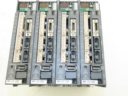 Mitsubishi MR-J3-10B Melservo AC Servo Drive 100W 170V 1.1A Output Lot of 4