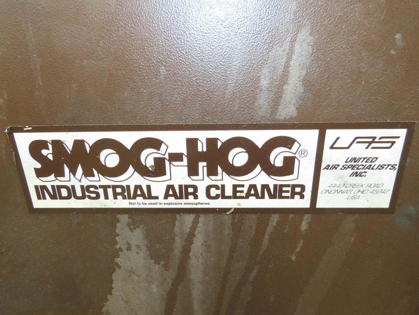 Smog Hog Porta-Clean Portable Air Cleaner Smoke Extraction Fume Mist 120V