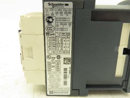 Telemecanique LC1D186 Contactor Motor Starter 32A 690V 15Hp Coil 24VDC Lot of 6