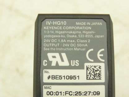 Keyence IV-HG10 PLC Ethernet Sensor Amplifier Module 24V