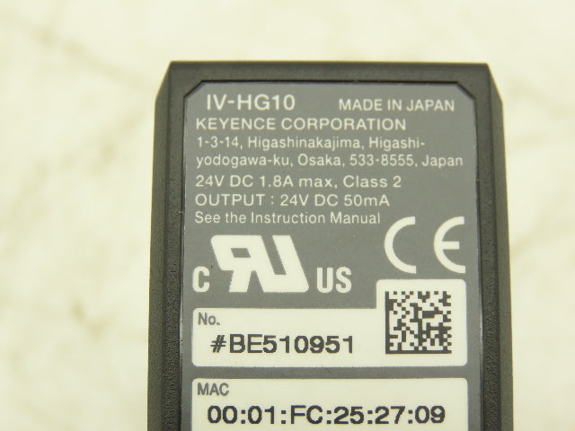Keyence IV-HG10 PLC Ethernet Sensor Amplifier Module 24V