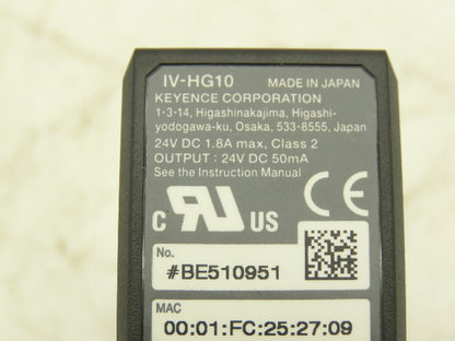 Keyence IV-HG10 PLC Ethernet Sensor Amplifier Module 24V