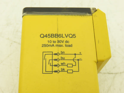 Banner Q45BB6LVQ5 Photoelectric Sensor Photo Switch Photoeye 4 Pin 30VDC