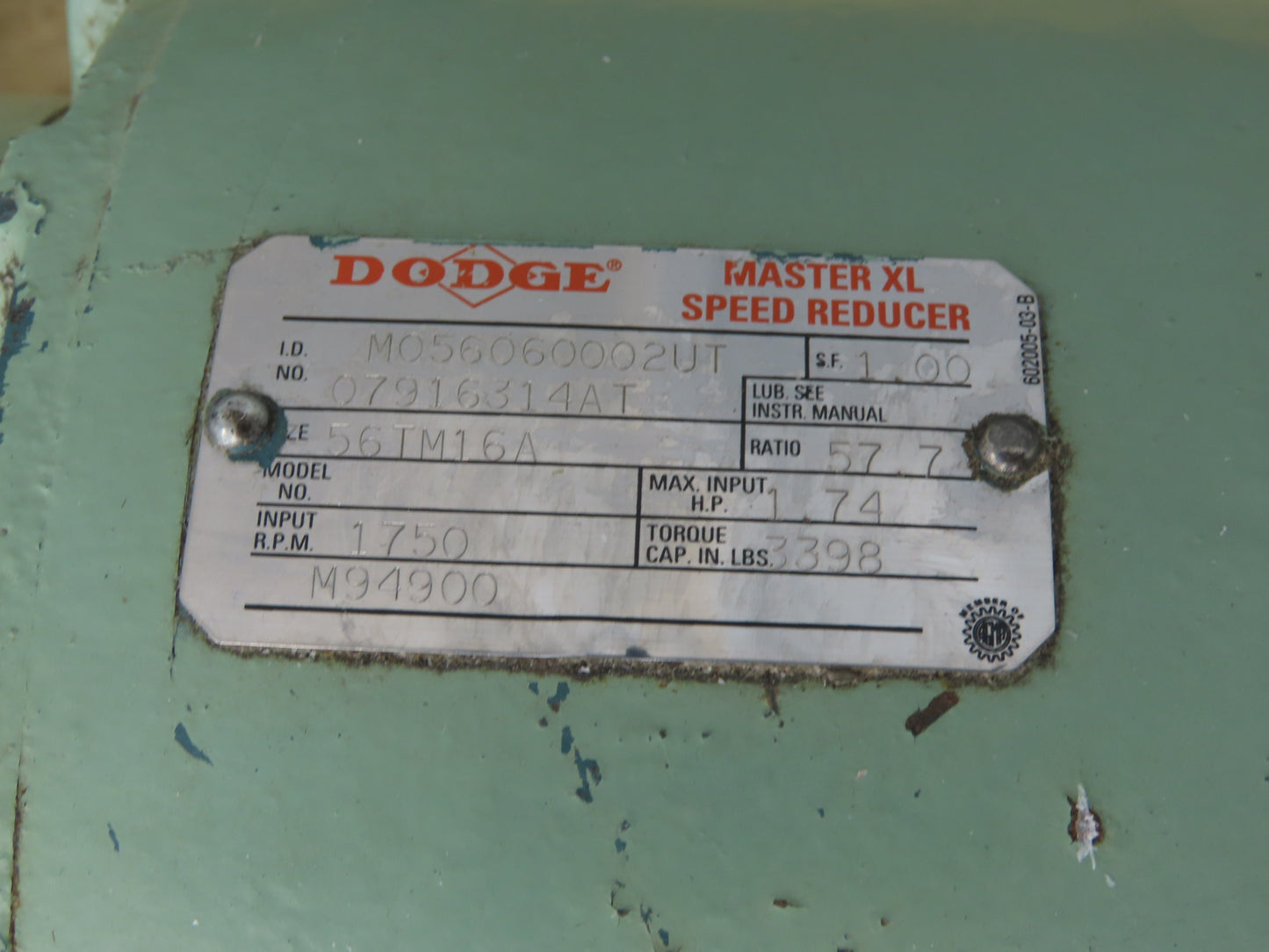 Andritz 1614MSI Sprout Bauer Rotary Air Lock 16x14" Chain Drive 5RPM 230/460V