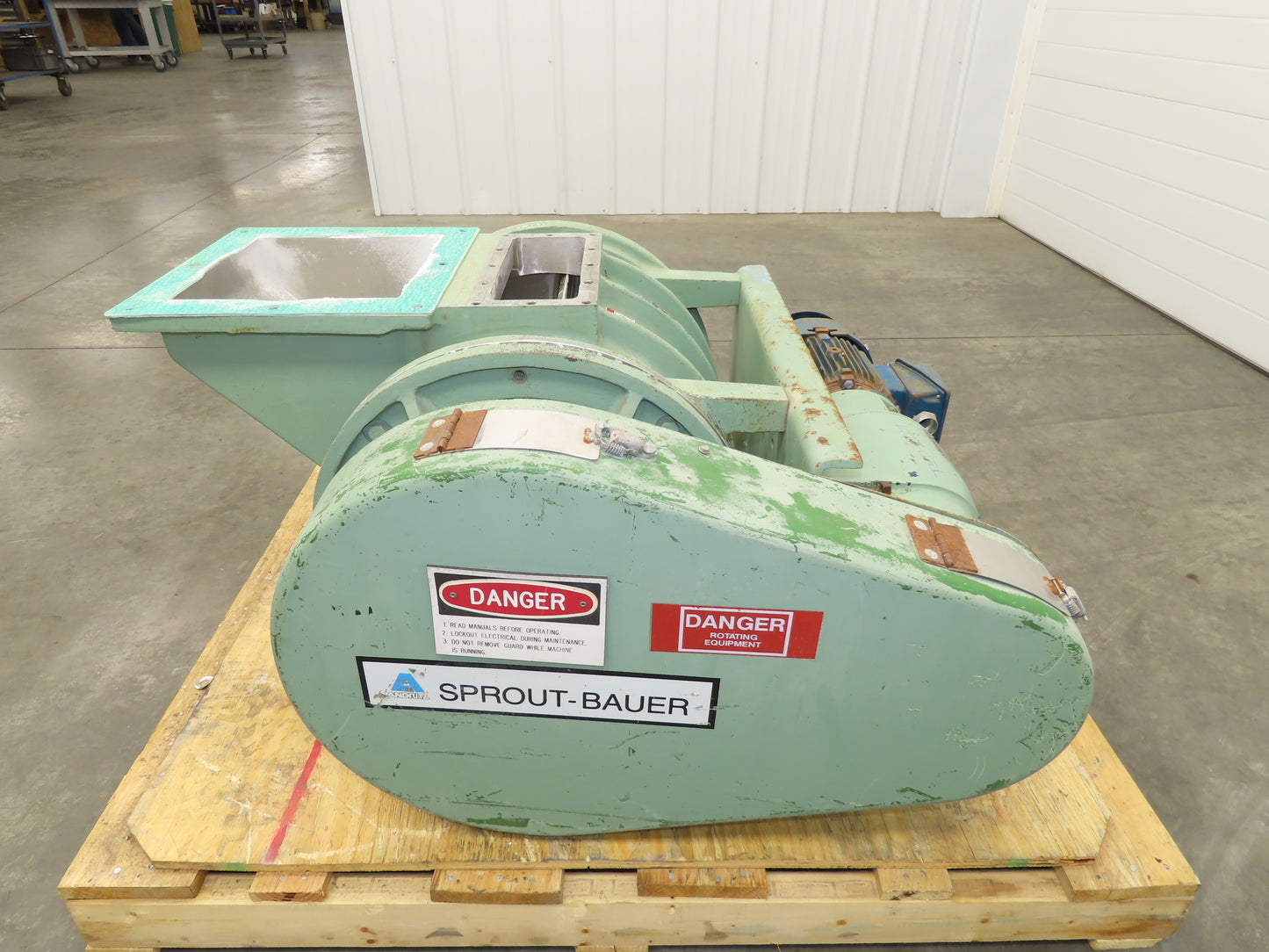 Andritz 1614MSI Sprout Bauer Rotary Air Lock 16x14" Chain Drive 5RPM 230/460V