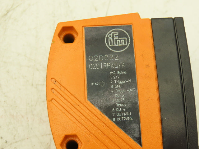 IFM 02D222 Vision Sensor Head Manual Focus 4 & 8 Pin