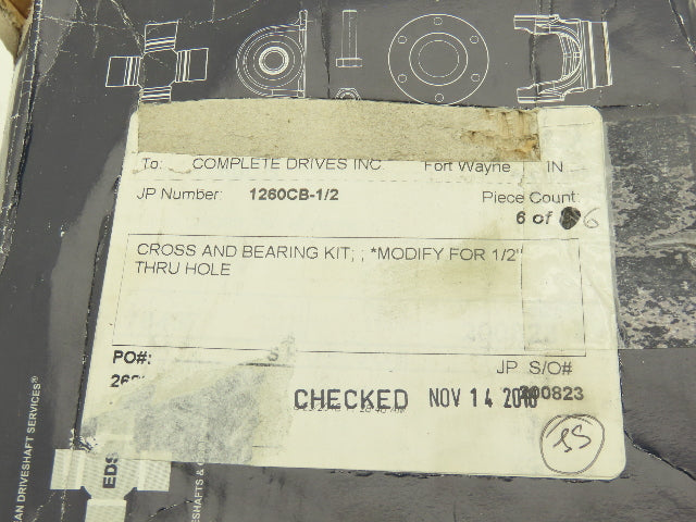 EDS 1260CB-1/2 Universal U-Joint Cross Bearing 44mm x 125mm  Lot of 2