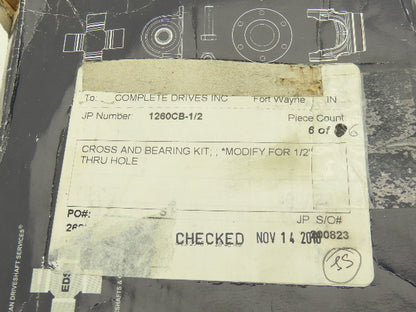 EDS 1260CB-1/2 Universal U-Joint Cross Bearing 44mm x 125mm  Lot of 2