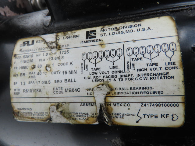 SPX Hytec 100888 Hydraulic Power Workholding Pump Unit 2.5gal 115V