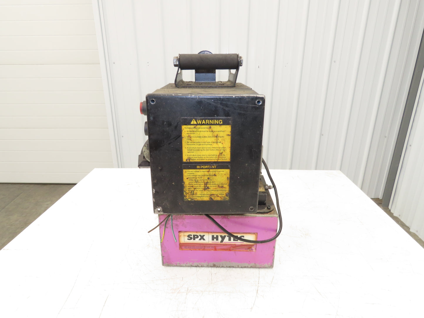 SPX Hytec 100888 Hydraulic Power Workholding Pump Unit 2.5gal 115V