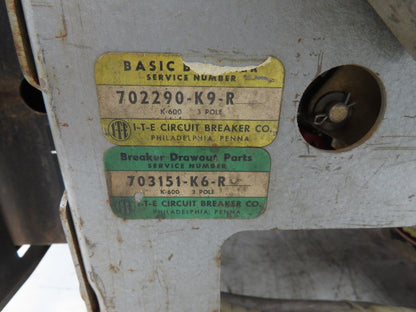 ABB K-600S Low Voltage Power Air Circuit Breaker 600A 600V Solid State Trip