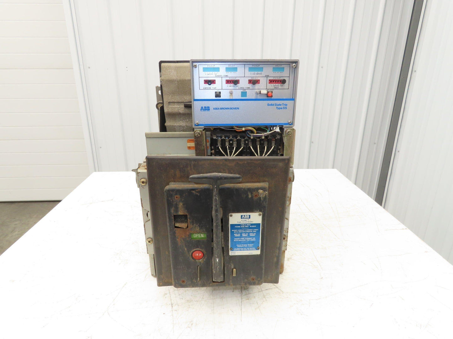 ABB K-600S Low Voltage Power Air Circuit Breaker 600A 600V Solid State Trip