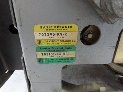 ABB K-600S Low Voltage Power Air Circuit Breaker 600A 600V Solid State Trip