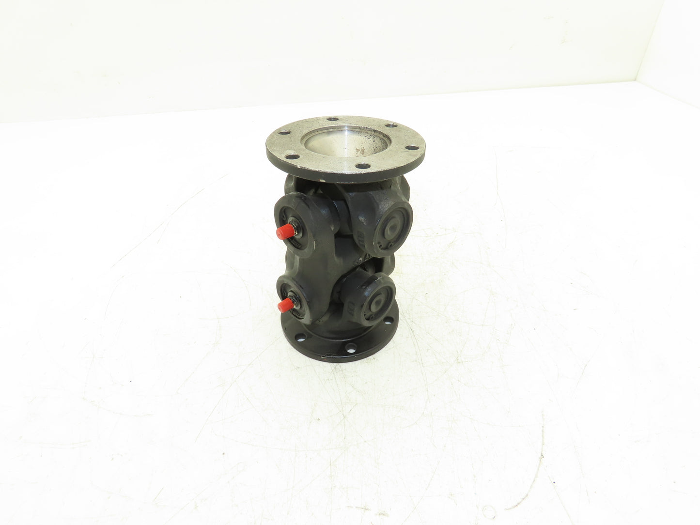 Universal U-Joint Flanged Cardan Drive Shaft 100mm OD 160mm OAL 6-Bolt