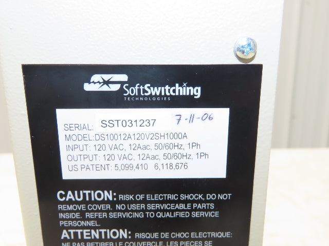 Soft Switching Technologies DS10012A120V2SH1000A DySC Power Supply 125VAC 12A