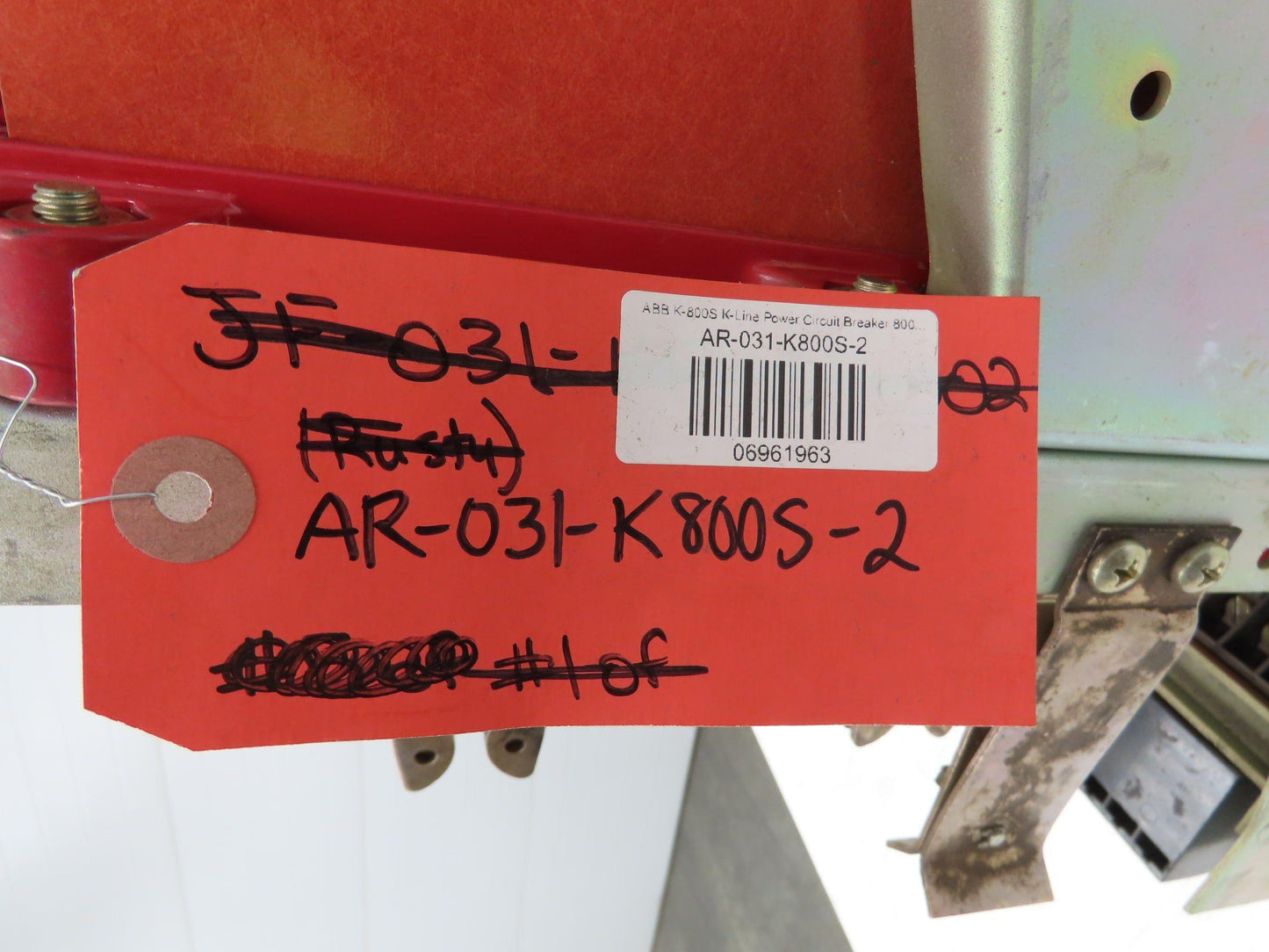 ABB K-800S Low Voltage Power Air Circuit Breaker 800A 600V Solid State Trip